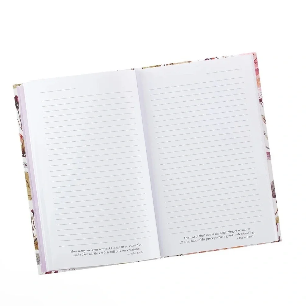 Christian Journal Floral Artwork Bible Verse Hardcover Notebook - Picture 5 of 5